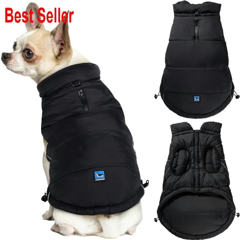 Puffer Coat XS Warm Waterproof Windproof Reflective Insulated Dog Jacket
